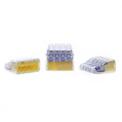 In-Sure Push-In Wire Connector 4-Port Yellow (10 per Bag, Standard Package is 6 Bags) by IDEAL -Cooper Bussmann sale ideal wire connectors wire terminals 30 1334s c3 1000 1