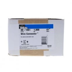 WeatherProof Wire Connector Model 61 in Gray and Orange (1000-Box) by IDEAL -Cooper Bussmann sale ideal wire connectors wire terminals 30 1361 1f 1000