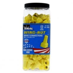 451 Yellow WING-NUT Wire Connectors (250-Pack) by IDEAL -Cooper Bussmann sale ideal wire connectors wire terminals 30 1451j c3 1000