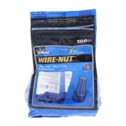 72 Blue WIRE-NUT Wire Connectors (100 per Bag, Standard Package is 3 Bags) by IDEAL 11 72 Blue WIRE-NUT Wire Connectors (100 per Bag, Standard Package is 3 Bags) by IDEAL -Cooper Bussmann sale ideal wire connectors wire terminals 30 172p c3 1000 1