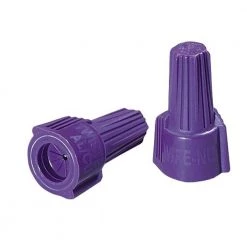 Twister Al/Cu Wire Connectors, Purple (10-Pack) by IDEAL