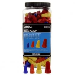 WireTwist Blue, Orange, Yellow, Red Assorted Colors Wire Connectors (300-Count Jar) by IDEAL 17 WireTwist Blue, Orange, Yellow, Red Assorted Colors Wire Connectors (300-Count Jar) by IDEAL -Cooper Bussmann sale ideal wire connectors wire terminals 30 2346j 66 1000