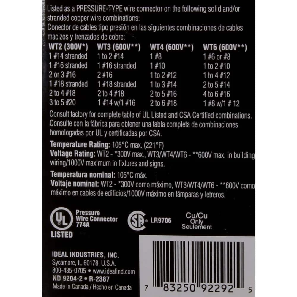 WireTwist Blue, Orange, Yellow, Red Assorted Colors Wire Connectors (300-Count Jar) by IDEAL 6 WireTwist Blue, Orange, Yellow, Red Assorted Colors Wire Connectors (300-Count Jar) by IDEAL - Image 6