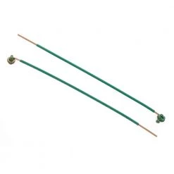 8 in. 12 AWG 1-Wire Solid Stripped Pigtail Loop and Screw, Green (100-Box) by IDEAL