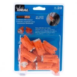 103X Model PowerPlug Luminaire Disconnect (20-Card) by IDEAL -Cooper Bussmann sale ideal wire connectors wire terminals 30 383x 4f 1000