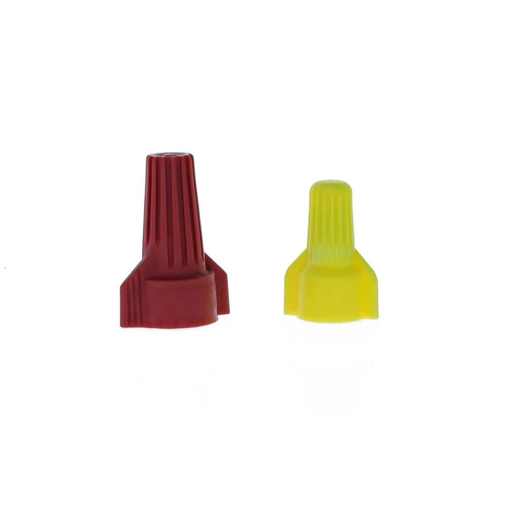 Wing-Twist Wire Connectors WT51 Yellow and WT52 Red (Standard Package, 4 Jars of 150) by IDEAL 1 Wing-Twist Wire Connectors WT51 Yellow and WT52 Red (Standard Package, 4 Jars of 150) by IDEAL