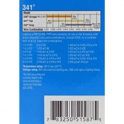 Twister Wire Connectors, 341 - Tan (500-Jar) by IDEAL -Cooper Bussmann sale ideal wire connectors wire terminals 30 641j 44 1000