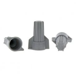 342 Twister Wire Connector, Gray (250-Bag) by IDEAL 14 342 Twister Wire Connector, Gray (250-Bag) by IDEAL -Cooper Bussmann sale ideal wire connectors wire terminals 30 642 4f 1000