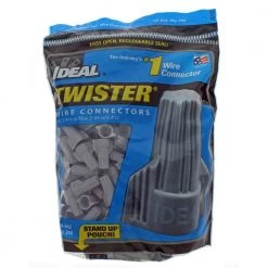 342 Twister Wire Connector, Gray (250-Bag) by IDEAL 17 342 Twister Wire Connector, Gray (250-Bag) by IDEAL -Cooper Bussmann sale ideal wire connectors wire terminals 30 642 fa 1000