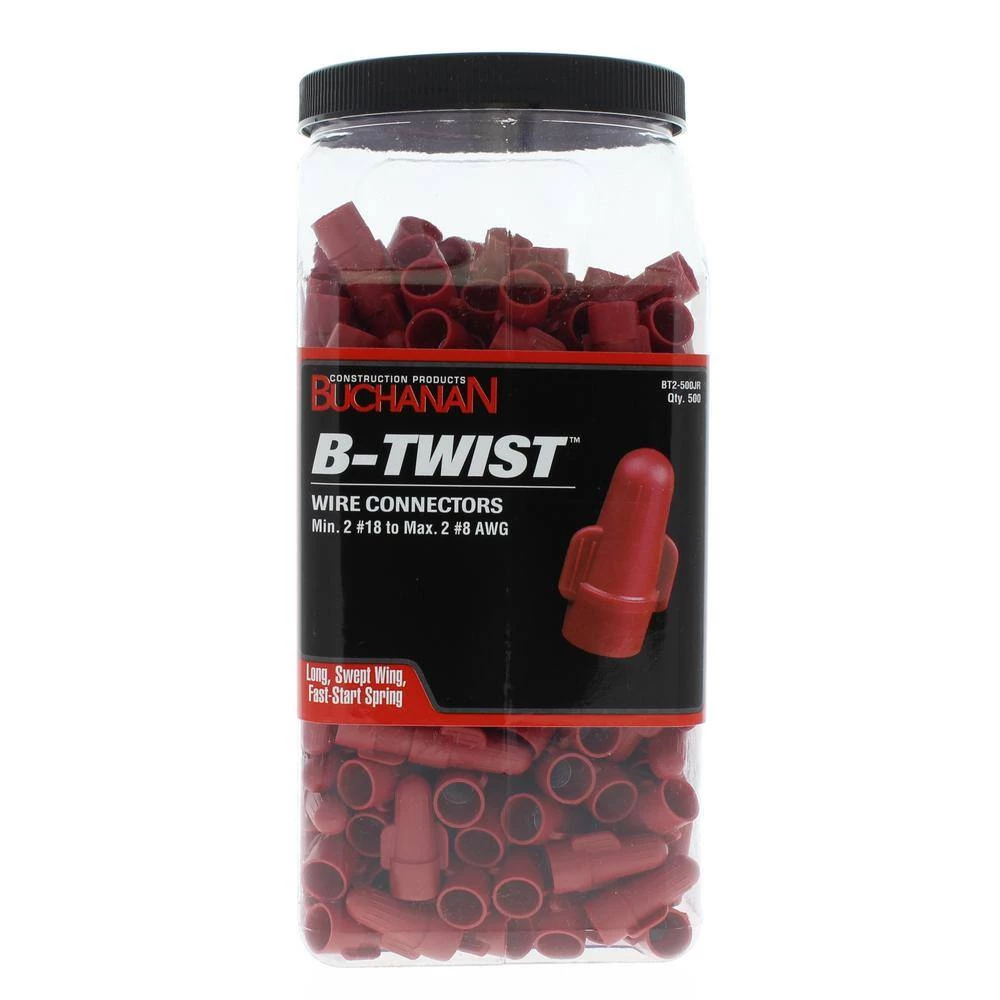B-Twist Wire Connector, BT2, Red, 500 (Jar) by IDEAL 8 B-Twist Wire Connector, BT2, Red, 500 (Jar) by IDEAL - Image 8