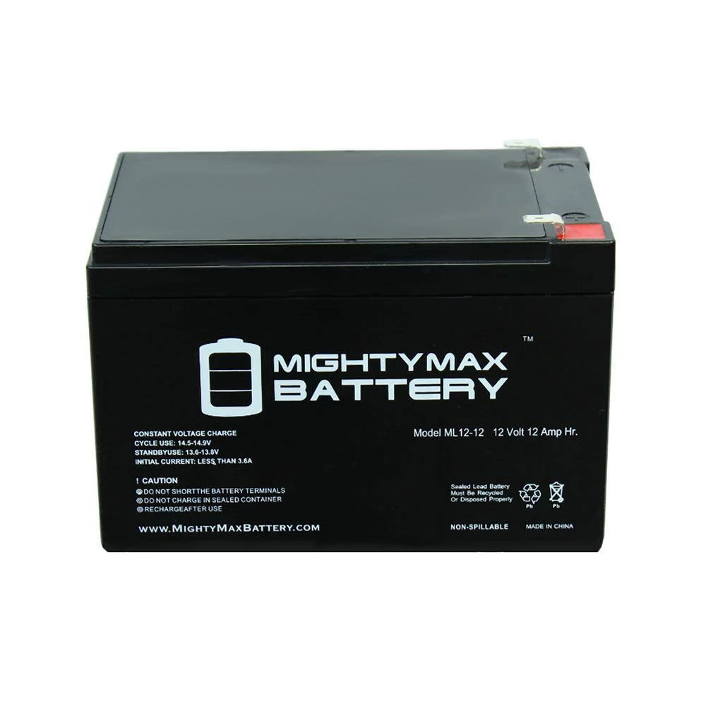 12V 12AH Replacement Battery for Werker WKA6-12F2, WKA12-12F2 by MIGHTY MAX BATTERY 5 12V 12AH Replacement Battery for Werker WKA6-12F2, WKA12-12F2 by MIGHTY MAX BATTERY - Image 5