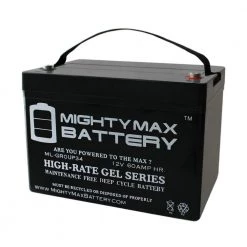 12-Volt 60 Ah GROUP 34 Gel Type Rechargeable Sealed Lead Acid (SLA) Battery by MIGHTY MAX BATTERY