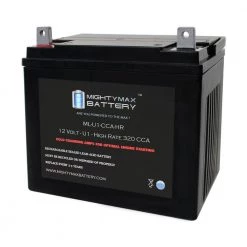 12-Volt U1 320 CCA Rechargable NB Terminal Sealed Lead Acid (SLA) Battery by MIGHTY MAX BATTERY