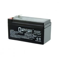 12-Volt 1.3 Ah Rechargeable F1 Terminal Sealed Lead Acid (SLA) Battery by MIGHTY MAX BATTERY