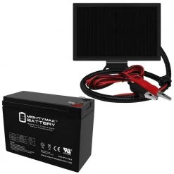 12 V 10 AH SLA Battery with 12-Volt Solar Panel Charger by MIGHTY MAX BATTERY