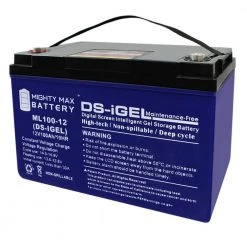 12-Volt 100 Ah Sealed Lead Acid (SLA) Rechargeable GEL Battery by MIGHTY MAX BATTERY