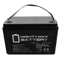12-Volt 110 Ah Rechargeable Sealed Lead Acid (SLA) Battery by MIGHTY MAX BATTERY -Cooper Bussmann sale mighty max battery 12v batteries ml110 12 44 1000