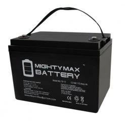 12-Volt 110 Ah Rechargeable Sealed Lead Acid (SLA) Battery by MIGHTY MAX BATTERY