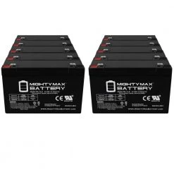 6-Volt 12 AH SLA Battery (Pack of 10) by MIGHTY MAX BATTERY