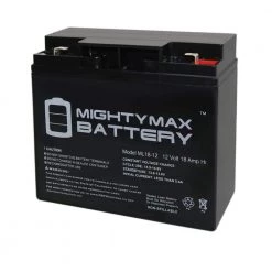 12-Volt 18 Ah F2 Terminal Rechargeable Sealed Lead Acid (SLA) Battery by MIGHTY MAX BATTERY