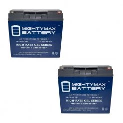 12-Volt 18 Ah SLA (Sealed Lead Acid) GEL AGM Type Medical Mobility Replacement Battery (2-Pack) by MIGHTY MAX BATTERY