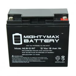 12V 18AH SLA Internal Thread Replacement Battery for ES1230 by MIGHTY MAX BATTERY -Cooper Bussmann sale mighty max battery 12v batteries ml18 12int577 44 1000