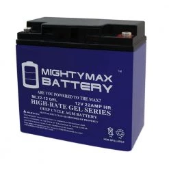 12V 22AH GEL Battery Replacement for Jump N Carry JNC105 by MIGHTY MAX BATTERY