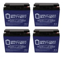 12-Volt 22 Ah SLA GEL AGM Type Replacement Battery (4-Pack) by MIGHTY MAX BATTERY