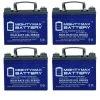 12-Volt 35 Ah SLA GEL AGM Type Internal Medical Mobility Replacement Battery (4-Pack) by MIGHTY MAX BATTERY