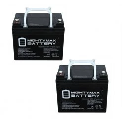 12-Volt 35 Ah SLA (Sealed Lead Acid) AGM Internal Medical Mobility Replacement Battery (2-Pack) by MIGHTY MAX BATTERY