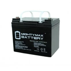 12-Volt 35 Ah SLA (Sealed Lead Acid) AGM Internal Medical Mobility Replacement Battery (2-Pack) by MIGHTY MAX BATTERY -Cooper Bussmann sale mighty max battery 12v batteries ml35 12intmp2 fa 1000