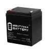 12V 5Ah Scooter Battery Replace 4.5Ah Enduring 6FM4.5,6 FM 4.5 by MIGHTY MAX BATTERY