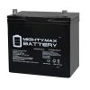 12-Volt 55 Ah Rechargeable Sealed Lead Acid (SLA) Battery by MIGHTY MAX BATTERY
