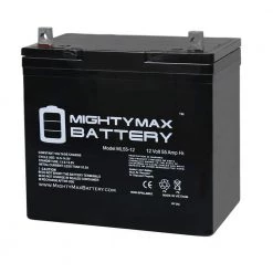 12-Volt 55 Ah Rechargeable Sealed Lead Acid (SLA) Battery by MIGHTY MAX BATTERY