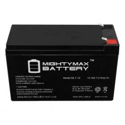 12-Volt 7.2 Ah Sealed Lead Acid (SLA) Battery Includes 12-Volt Charger by MIGHTY MAX BATTERY 9 12-Volt 7.2 Ah Sealed Lead Acid (SLA) Battery Includes 12-Volt Charger by MIGHTY MAX BATTERY -Cooper Bussmann sale mighty max battery 12v batteries ml7 12chrgr 44 1000