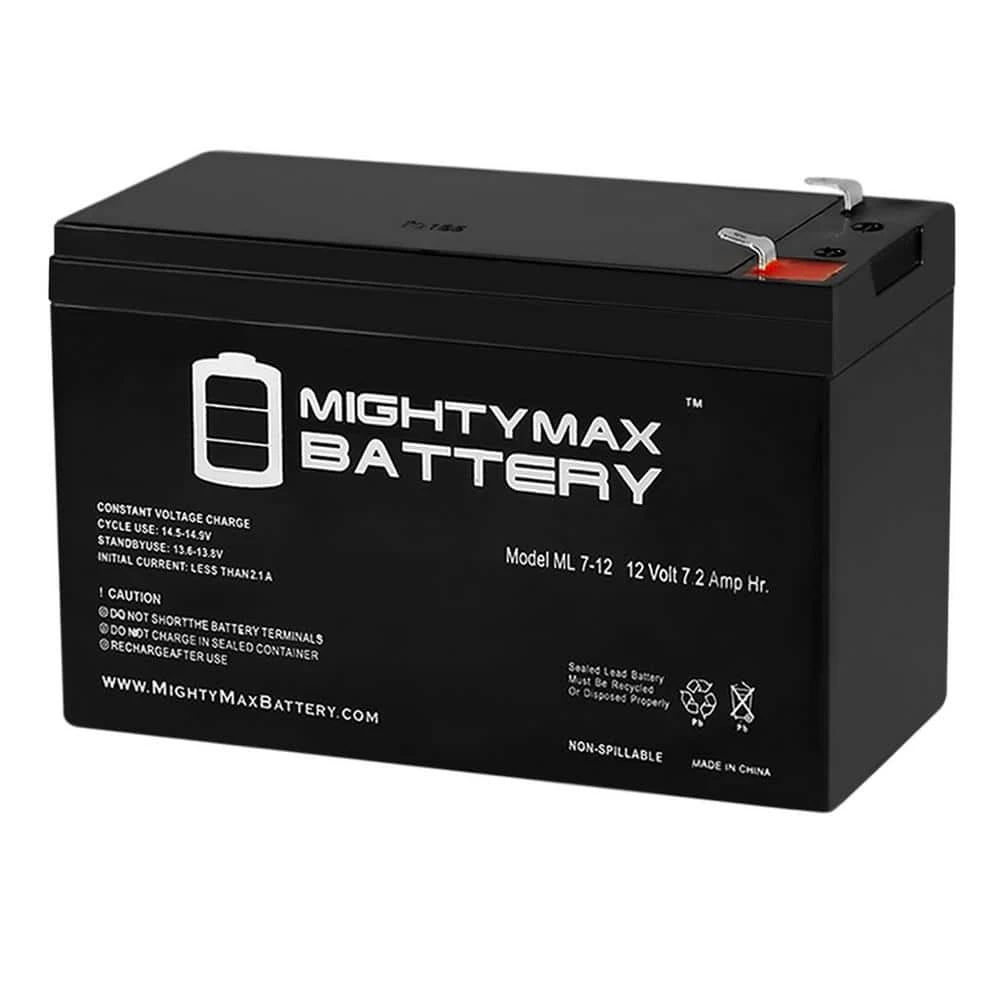 12-Volt 7.2 Ah Sealed Lead Acid (SLA) Battery Includes 12-Volt Charger by MIGHTY MAX BATTERY 1 12-Volt 7.2 Ah Sealed Lead Acid (SLA) Battery Includes 12-Volt Charger by MIGHTY MAX BATTERY