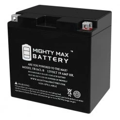 12-Volt 19 Ah 250 CCA High Performance Rechargeable Sealed Lead Acid (SLA) Powersport Battery by MIGHTY MAX BATTERY