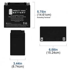 YTX14-BS Replacement Battery for HONDA VTX1300 CRS 03-09 by MIGHTY MAX BATTERY 10 YTX14-BS Replacement Battery for HONDA VTX1300 CRS 03-09 by MIGHTY MAX BATTERY -Cooper Bussmann sale mighty max battery 12v batteries ytx14 bs27 44 1000