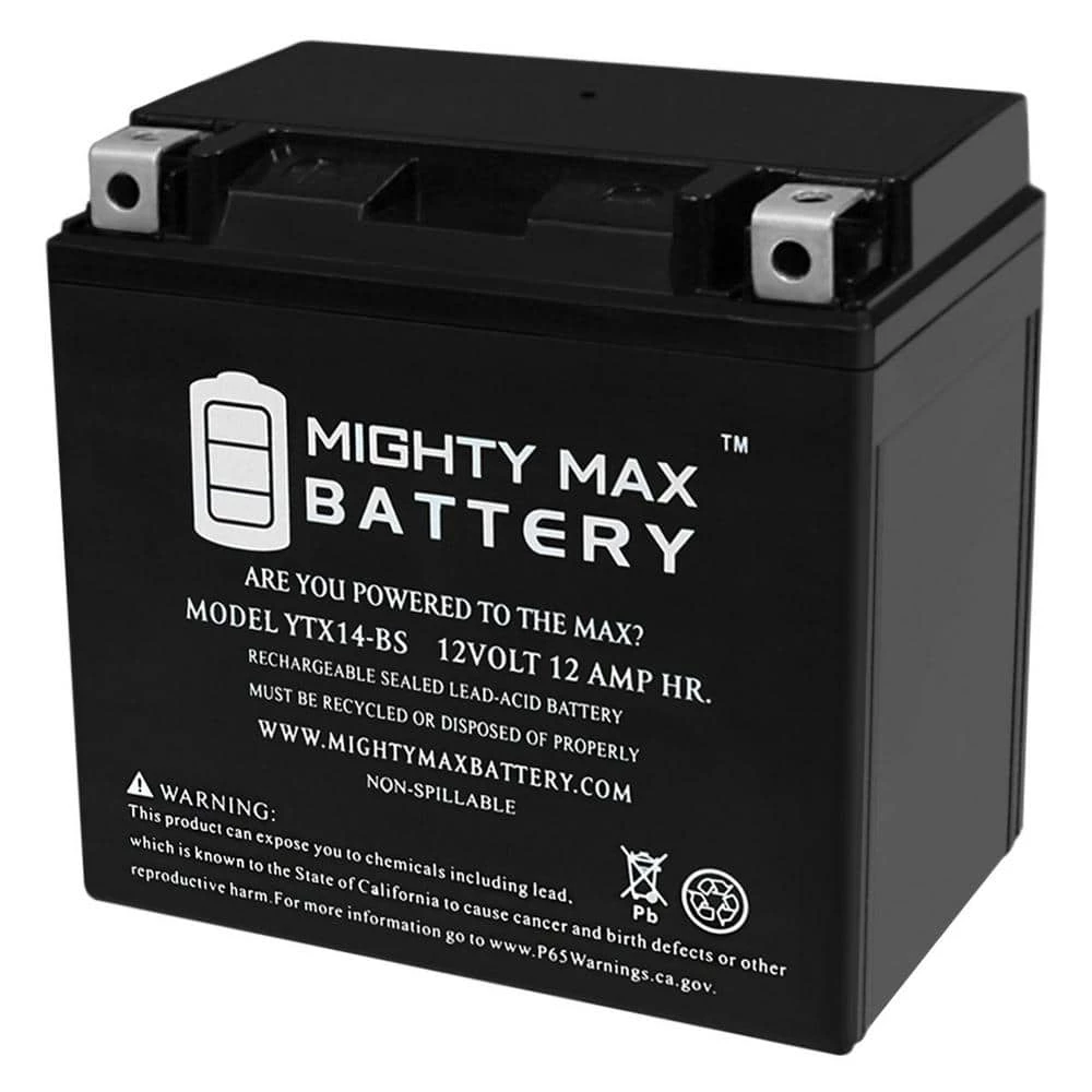 YTX14-BS Replacement Battery for HONDA VTX1300 CRS 03-09 by MIGHTY MAX BATTERY 1 YTX14-BS Replacement Battery for HONDA VTX1300 CRS 03-09 by MIGHTY MAX BATTERY