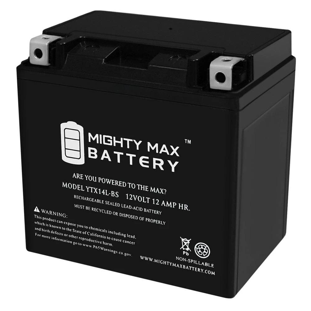 12-Volt 12 Ah 200 CCA Rechargeable Sealed Lead Acid (SLA) Powersport Battery by MIGHTY MAX BATTERY 1 12-Volt 12 Ah 200 CCA Rechargeable Sealed Lead Acid (SLA) Powersport Battery by MIGHTY MAX BATTERY