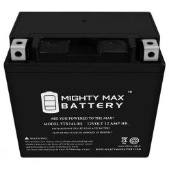 12-Volt 12 Ah 200 CCA Rechargeable Sealed Lead Acid (SLA) Powersport Battery by MIGHTY MAX BATTERY 11 12-Volt 12 Ah 200 CCA Rechargeable Sealed Lead Acid (SLA) Powersport Battery by MIGHTY MAX BATTERY -Cooper Bussmann sale mighty max battery 12v batteries ytx14l bs fa 1000