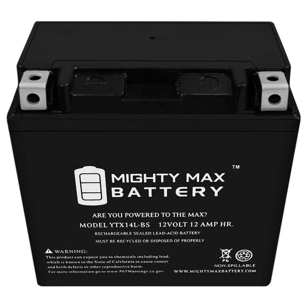 12-Volt 12 Ah 200 CCA Rechargeable Sealed Lead Acid (SLA) Powersport Battery by MIGHTY MAX BATTERY 6 12-Volt 12 Ah 200 CCA Rechargeable Sealed Lead Acid (SLA) Powersport Battery by MIGHTY MAX BATTERY - Image 6