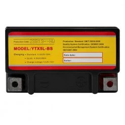 12-Volt 4 Ah 80 CCA Rechargeable Sealed Lead Acid (SLA) Powersport Battery by MIGHTY MAX BATTERY -Cooper Bussmann sale mighty max battery 12v batteries ytx5l bs3 1f 1000