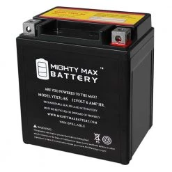 12-Volt 6 Ah 135 CCA Rechargeable Sealed Lead Acid (SLA) Powersport Battery by MIGHTY MAX BATTERY