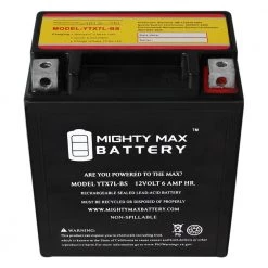 12-Volt 6 Ah 135 CCA Rechargeable Sealed Lead Acid (SLA) Powersport Battery by MIGHTY MAX BATTERY 11 12-Volt 6 Ah 135 CCA Rechargeable Sealed Lead Acid (SLA) Powersport Battery by MIGHTY MAX BATTERY -Cooper Bussmann sale mighty max battery 12v batteries ytx7l bs892 fa 1000