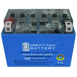 12-Volt 11.2 Ah 230 CCA GEL Rechargeable Sealed Lead Acid (SLA) Powersports Battery by MIGHTY MAX BATTERY -Cooper Bussmann sale mighty max battery 12v batteries ytz14sgel fa 1000