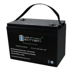 6-Volt 200 Ah Rechargeable Sealed Lead Acid (SLA) Battery by MIGHTY MAX BATTERY
