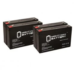6-Volt 7 Ah Sealed Lead Acid Rechargeable Battery (4-Pack) by MIGHTY MAX BATTERY