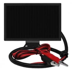 12-Volt 6 in. 1-Watt Solar Panel Charger and Maintainer with Alligator Clips by MIGHTY MAX BATTERY