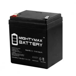 ML5-12 - 12V 5AH UPS Replacement Battery Compatible with Power Patrol SLA1055 by MIGHTY MAX BATTERY